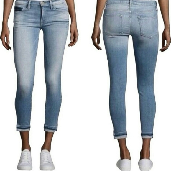 Frame Denim Denim - Frame Denim Benton Le Skinny de Jeanne Crop, Size 28